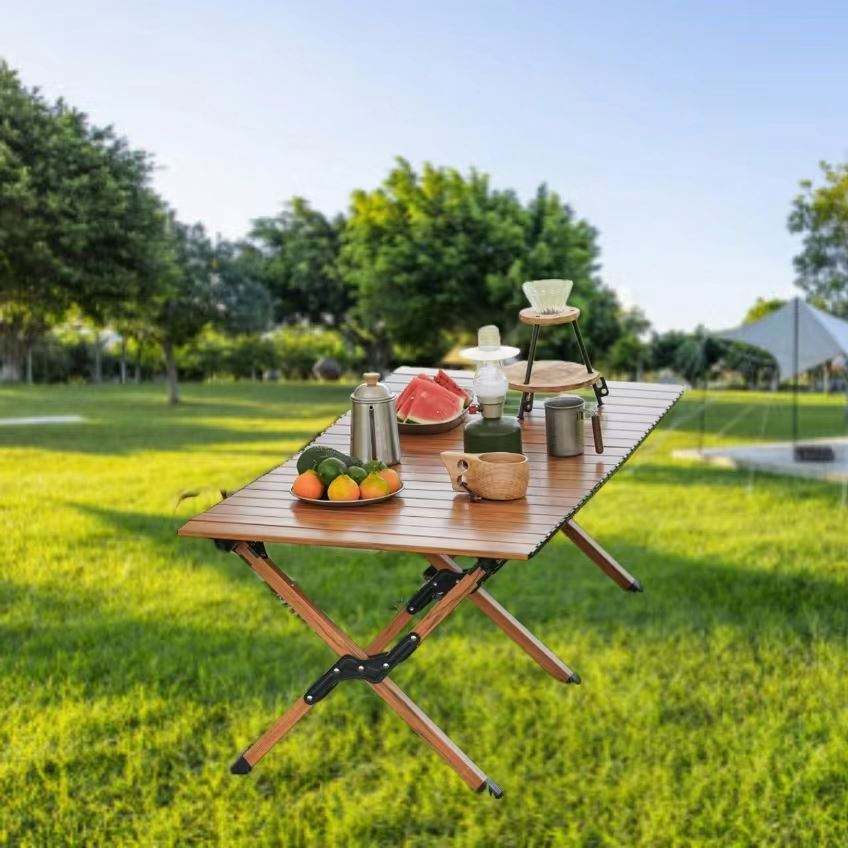 Customized Wholesale Outdoor Portable Height Adjustable Lightweight Aluminum IGT Table Pliante Camping with logo
