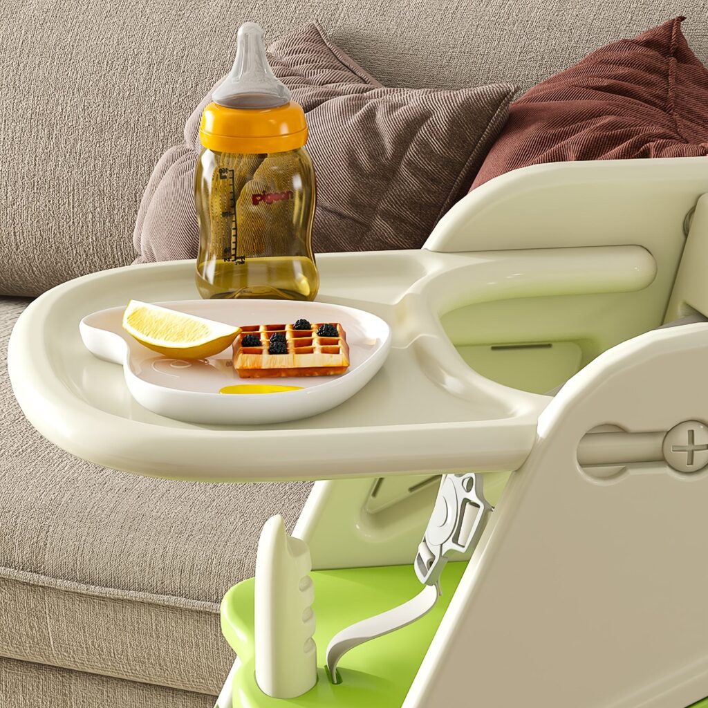 Highchairs multifunctional growth dining chair feeding high chair adjustable height child safety chair movable 8