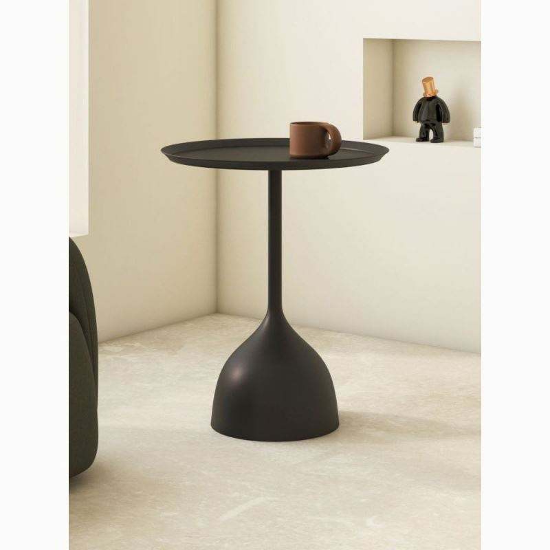 Cream Style Sofa Side Table White Mobile Tea Table Mini Balcony Iron Light Luxury Corner Table Creative 2