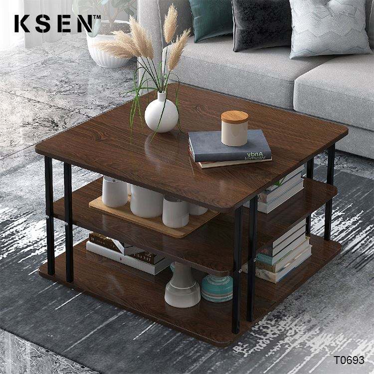 Hotel Steel 3-tier Tea Table Design Living Room Modern KC-T0693 2