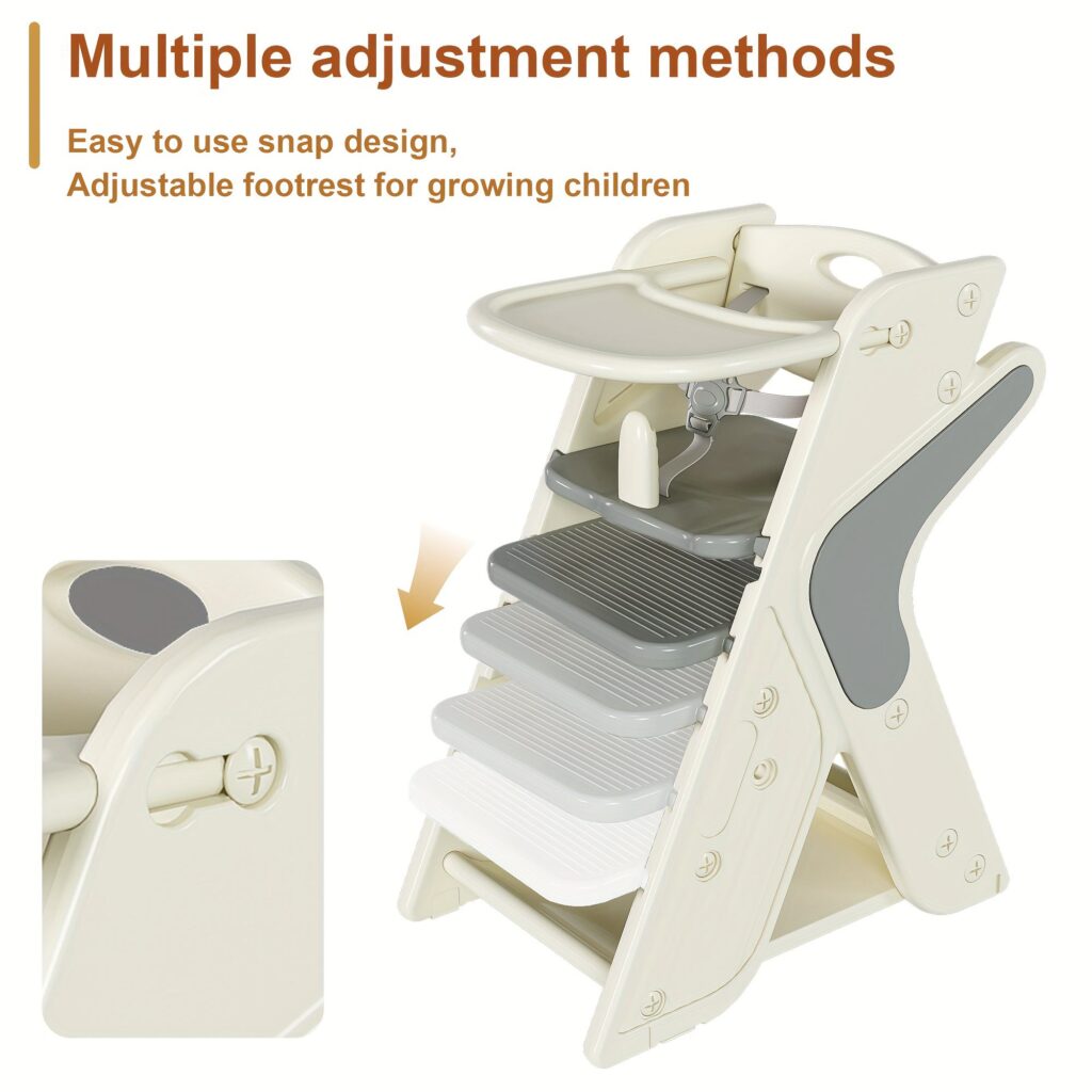 Highchairs multifunctional growth dining chair feeding high chair adjustable height child safety chair movable 2