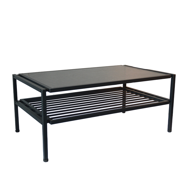 Marble Coffee Table Simple coffee table industrial style retro edge Living Room Household Light Luxury Simple Tea Table 2