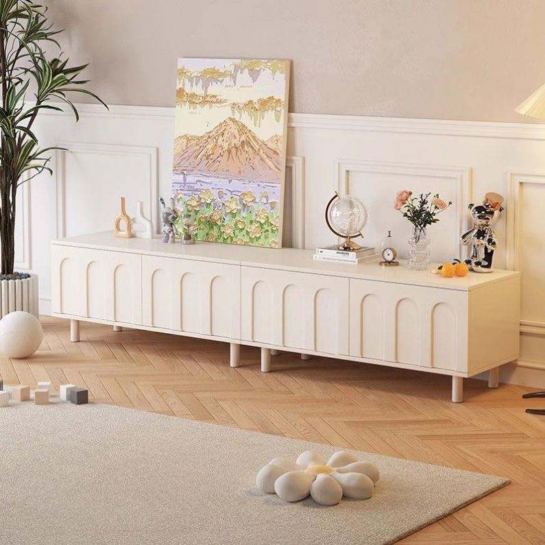 2024 New Floor Locker Cream Style TV Cabinet Tea Table Suit Living Room House Hold TV Cabinet 3
