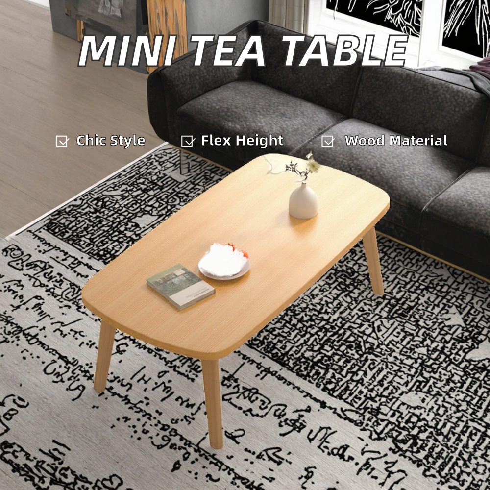 Nordic Style Modern Simple Wooden Tea Table for Small Apartment Living Room Home Furniture Mini Type 3