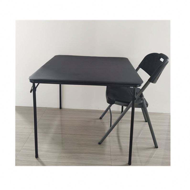 Portable Foldable Dining Table Square Folding Standard Bridge Card Game Camping Table Poker Table 3