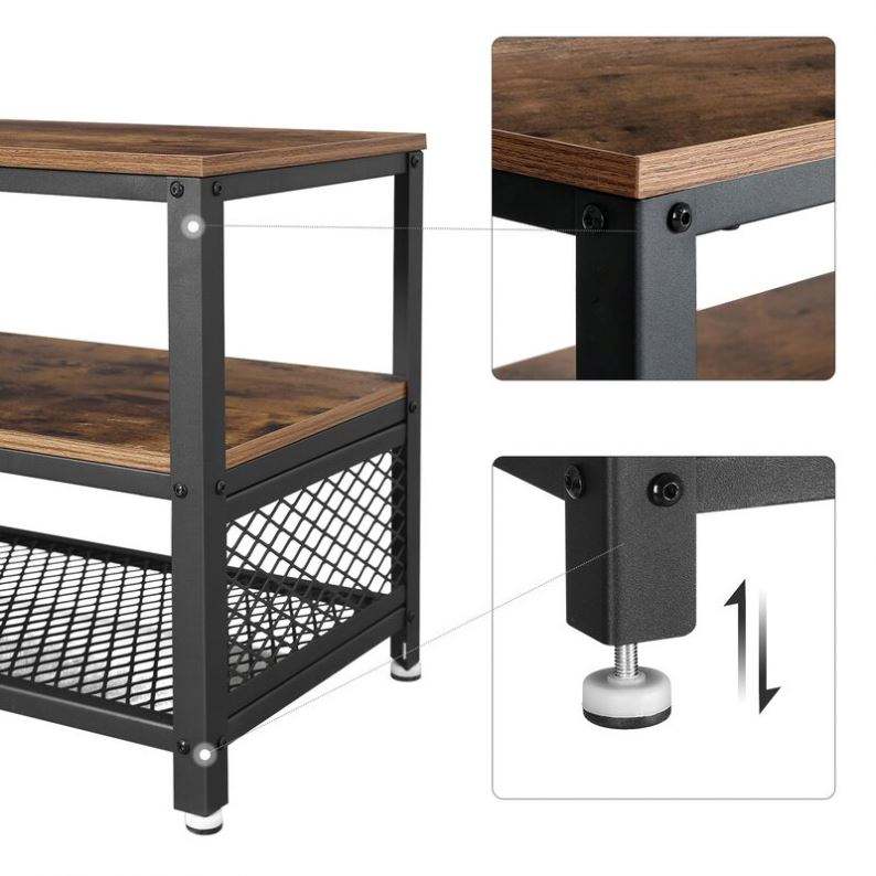 Cheap Living Room Furniture Luxury Design Modern Metal Wooden Tv Tv Stand, Tv Cabinet in Living Room 4