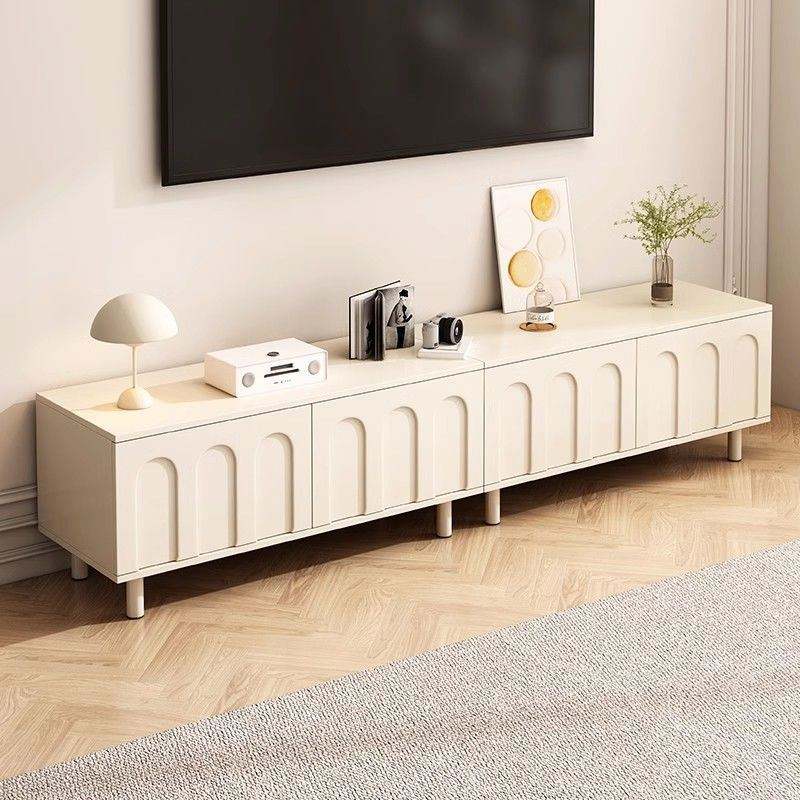 2024 New Floor Locker Cream Style TV Cabinet Tea Table Suit Living Room House Hold TV Cabinet 5