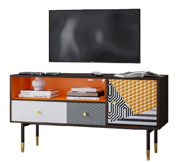 Latest Design Cheap Luxury Modern Foldable Metal Living Room Furniture TV Stand Cabinet for Hotel and Home Office